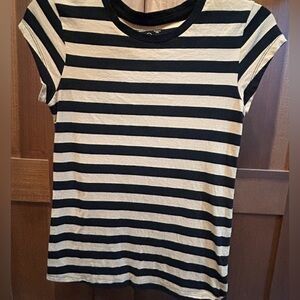 3/$15 Universal Thread Black and Tan Striped Tee XS